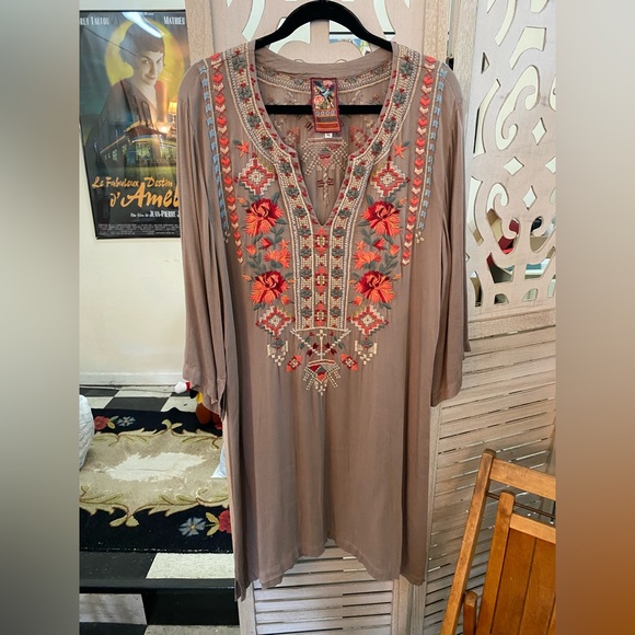Johnny Was embroidered dress XL - Picture 1 of 5